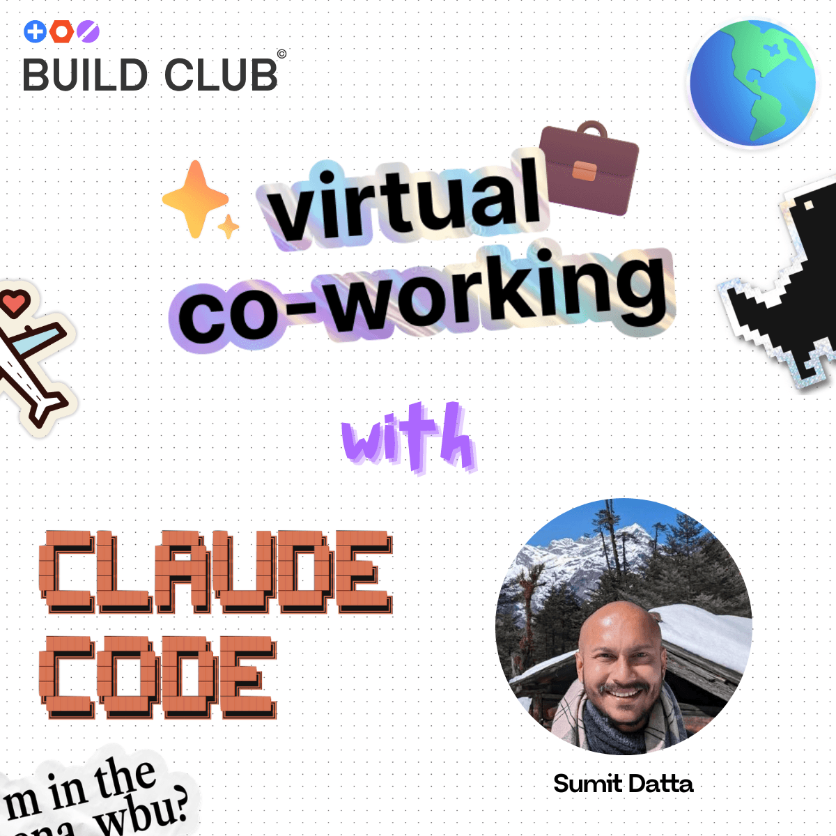 Monthly Virtual Co-working: Intro to vibe-coding with Claude Code